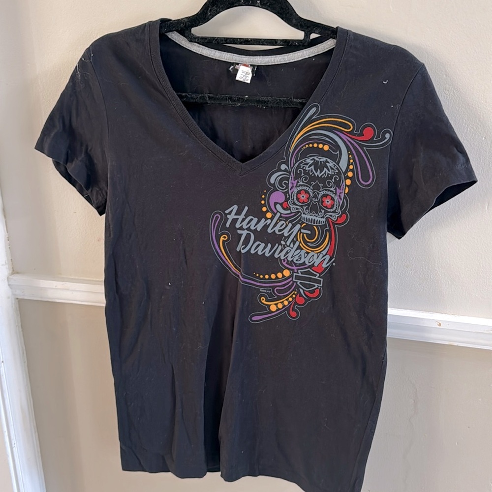 Harley Womens Sugar Skull Top